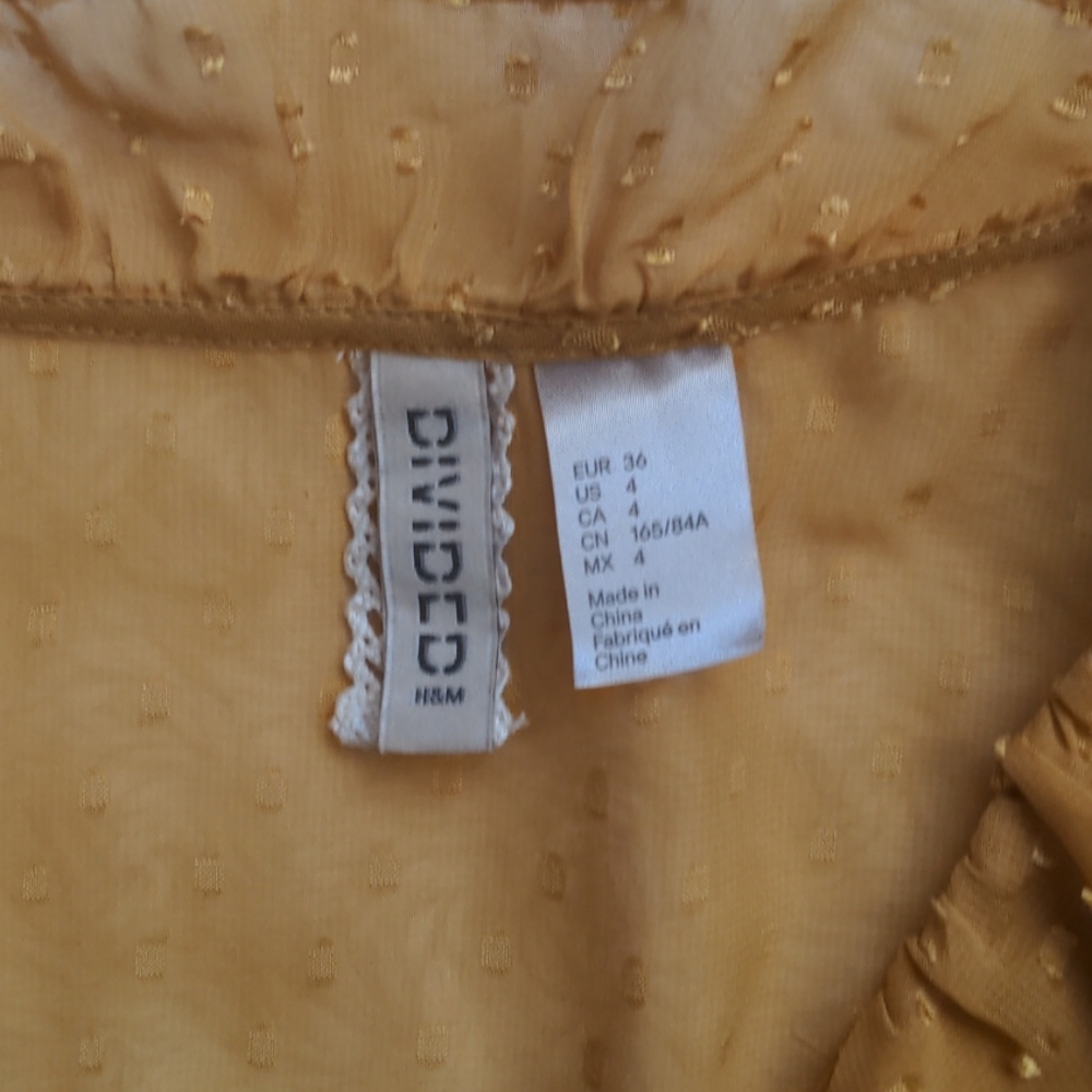 H & M sheer polka dot midi dress - Picture 4 of 8